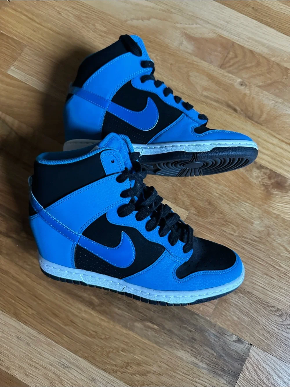 Nike Dunk Sky High Essential Sneakers in Bright Blue and Black (Women’s 7.5)
